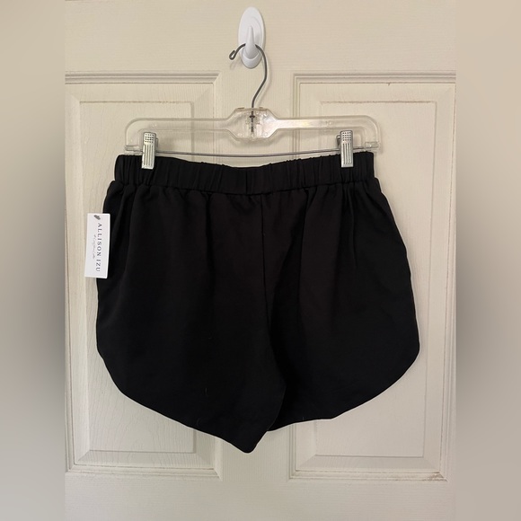 NWT Allison Izu diamond head short black twill pointe shorts size small - Picture 5 of 7